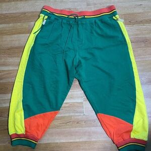 NWT Gwen Stefani ‘Lamb’ Rasta Cropped Jogger Sweatpants